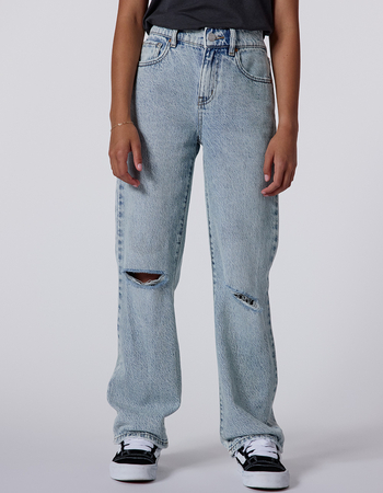 RSQ Girls High Rise Destructed Wide Leg Jeans Alternative Image