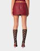 EDIKTED Aster Faux Leather Mini Skirt image number 4