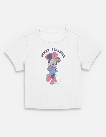 DISNEY Minnie Mouse Howdy Womens Baby Tee Primary Image