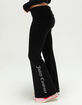 JUICY COUTURE Sweater Bling Womens Fold Over Waistband Flare Pants image number 2