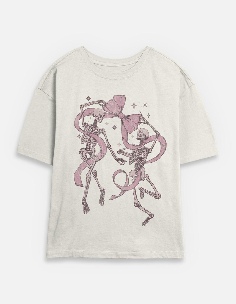 SKELETON Bow Dance Unisex Tee image number 0