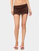 EDIKTED Petite Aisha Low Rise Mini Skirt image number 1
