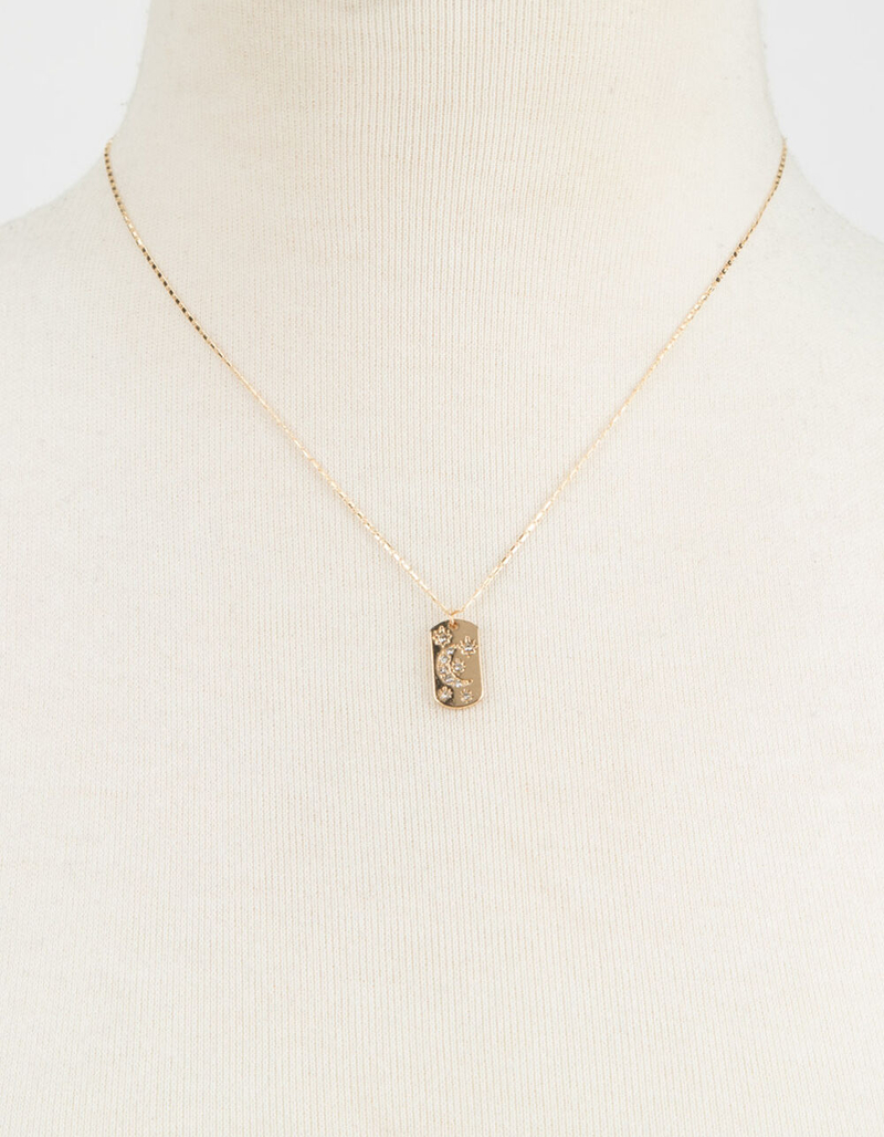 FULL TILT Moon & Star Bar Necklace image number 1