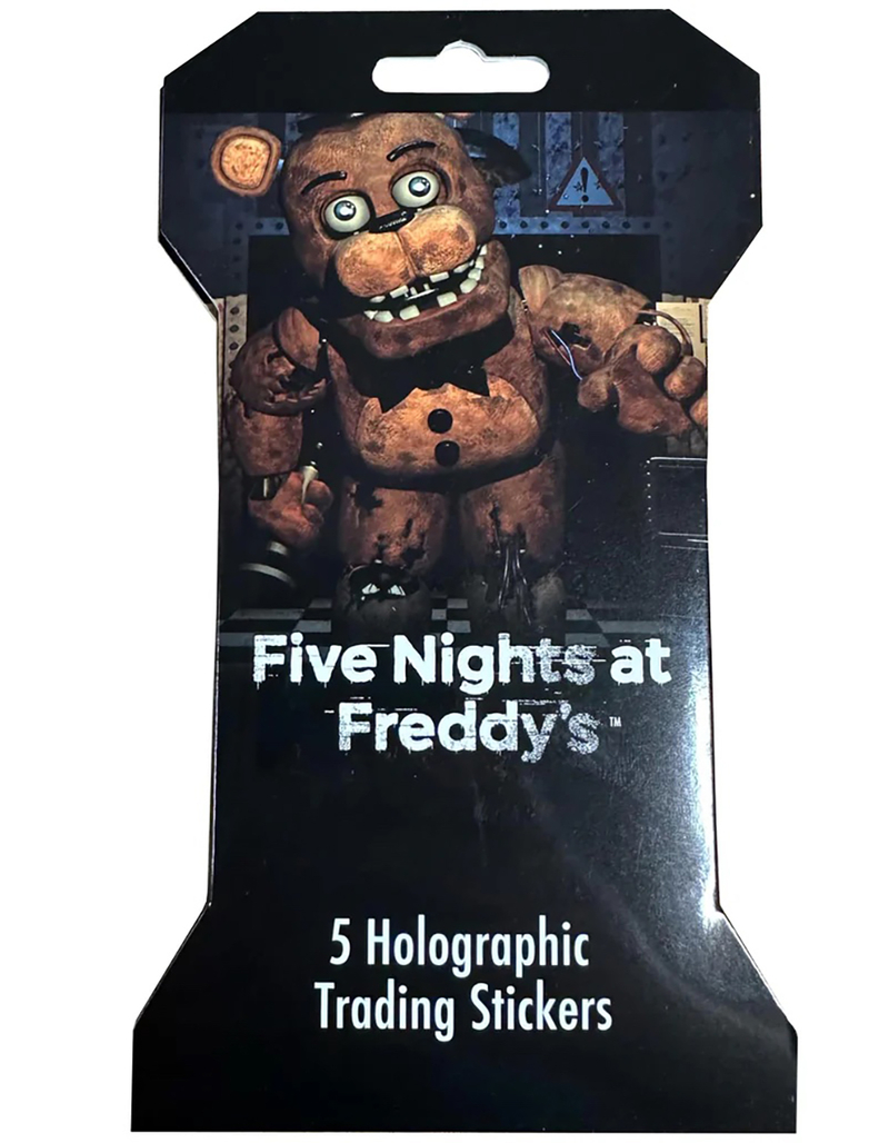 FIVE NIGHTS AT FREDDY'S Holographic Trading Sticker 5 Pack image number 1