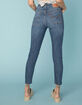 LEVI'S Wedgie High Rise Dark Wash Womens Skinny Ripped Jeans image number 4