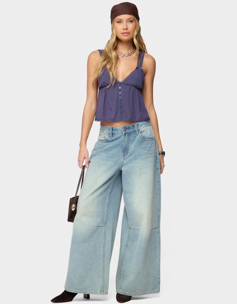 EDIKTED Andea Babydoll Tank Top image number 4