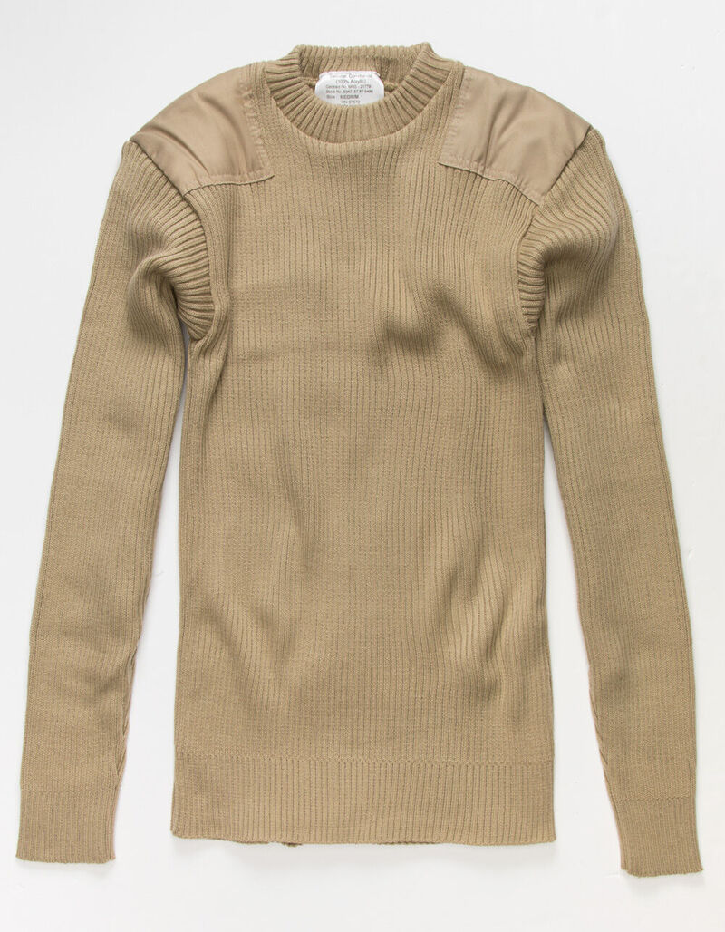 ROTHCO Acrylic Mens Sweater - KHAKI - 392304415