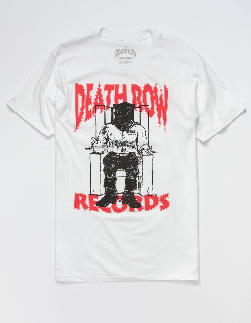 RIPPLE JUNCTION Death Row Records Logo Mens T-Shirt image number 0