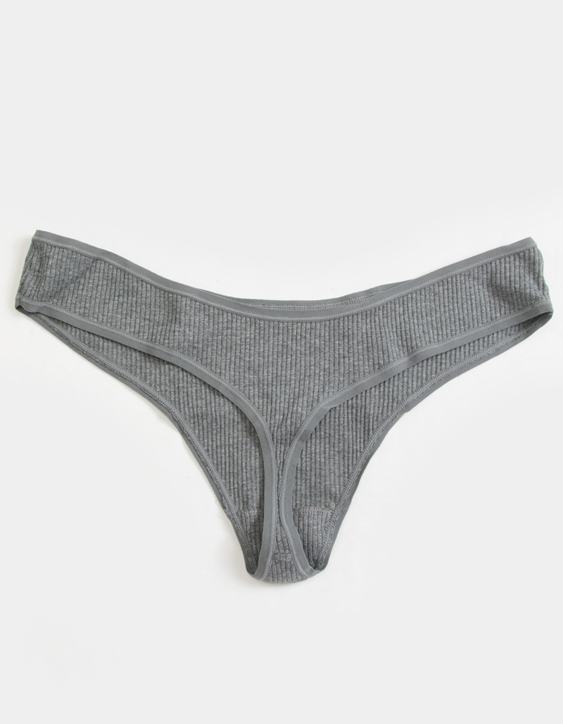 SKY & SPARROW Cotton High Leg Thong image number 1