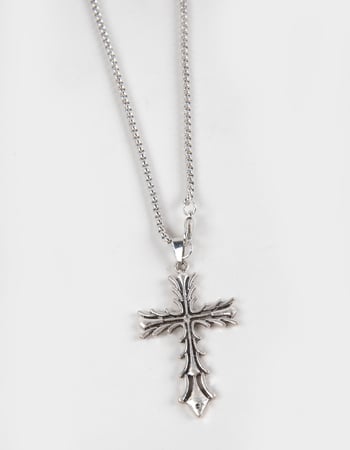RSQ Grunge Cross Pendant Necklace Alternative Image