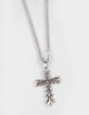 RSQ Grunge Cross Pendant Necklace image number 2
