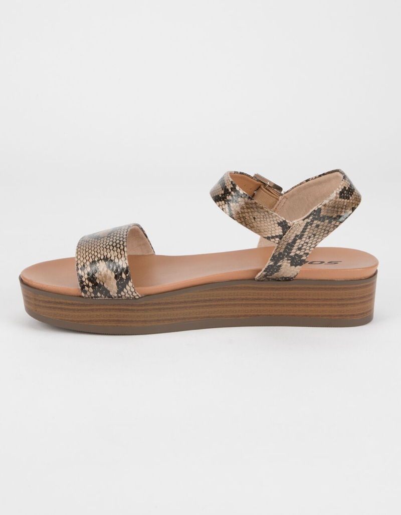 SODA Nebula Platform Python Womens Flatform Sandals image number 2