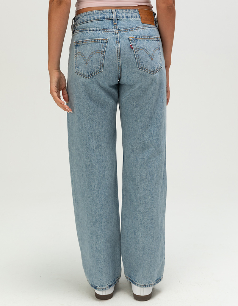 LEVI'S Premium Low Loose Womens Jeans - Blasted Stone Clean image number 3