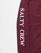 SALTY CREW Bruce Burgundy Mens Hoodie image number 4