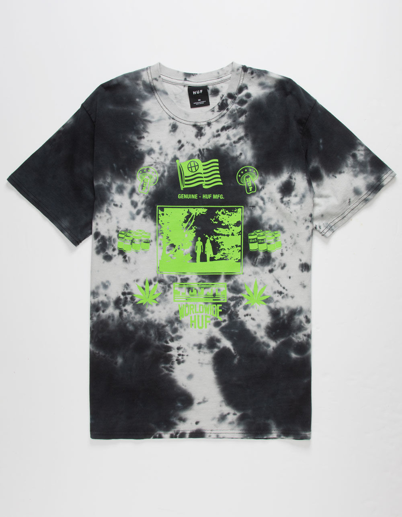 HUF Gathering Mens Tie Dye T-Shirt image number 0