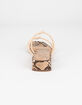 CIRCUS BY SAM EDELMAN Jay Womens Tan & Snake Print Sandals image number 4