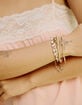FULL TILT 5 Pack Beaded Pearl Stretch Band Bracelets image number 2