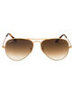 RAY-BAN RB3689 Aviator Gold & Light Brown Gradient Sunglasses image number 2