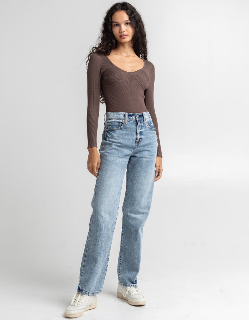 LOVE TREE Scoop Neck Bodysuit image number 3