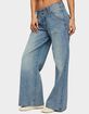 EDIKTED Meredith Low Rise Wide Leg Jeans image number 2