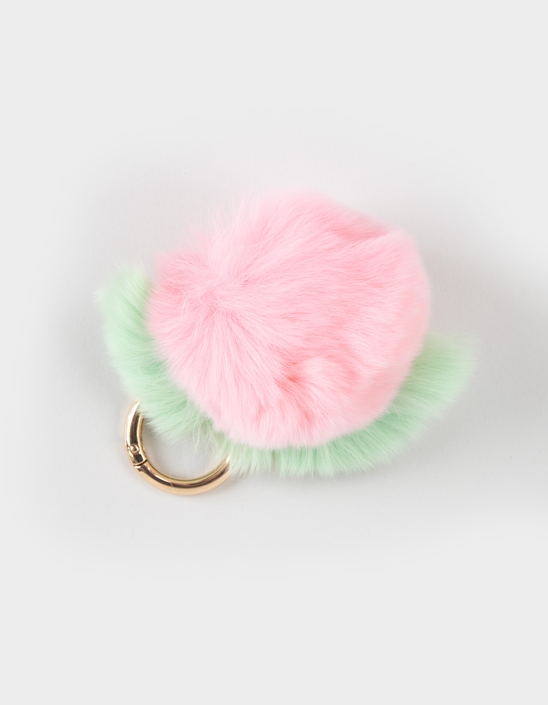 FULL TILT Fluffy Peach Bag Charm image number 0
