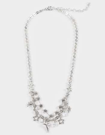 FULL TILT Layered Star Stone Necklace Primary Image