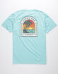 VISSLA Adios Sunset Light Blue Mens T-Shirt image number 1