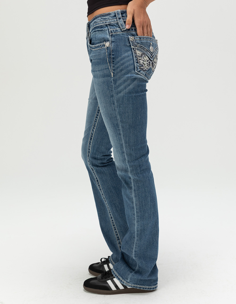MISS ME Angellica Womens Bootcut Jeans image number 3