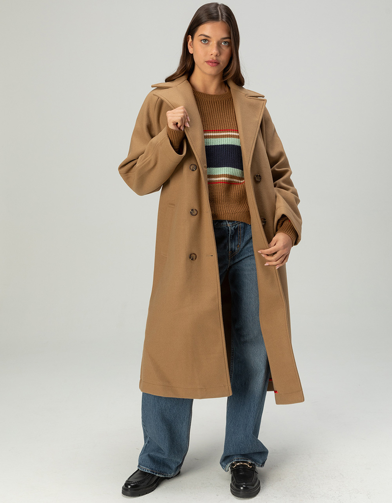 BRIXTON Lennox Womens Stretch Felted Coat image number 0