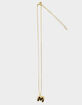 DO EVERYTHING IN LOVE 14K Gold Dipped M Initial Bubble Necklace image number 1