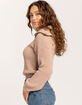 POOF Drop Sleeve Oversized Collar Womens Sweater image number 3