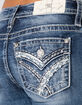 MISS ME Cross Stars Womens Bootcut Jeans image number 4