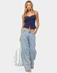 EDIKTED Delia Sweetheart Button Up Tank Top image number 5