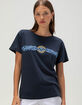 ROXY Hibiscus Tribal Womens Boyfriend Tee image number 1