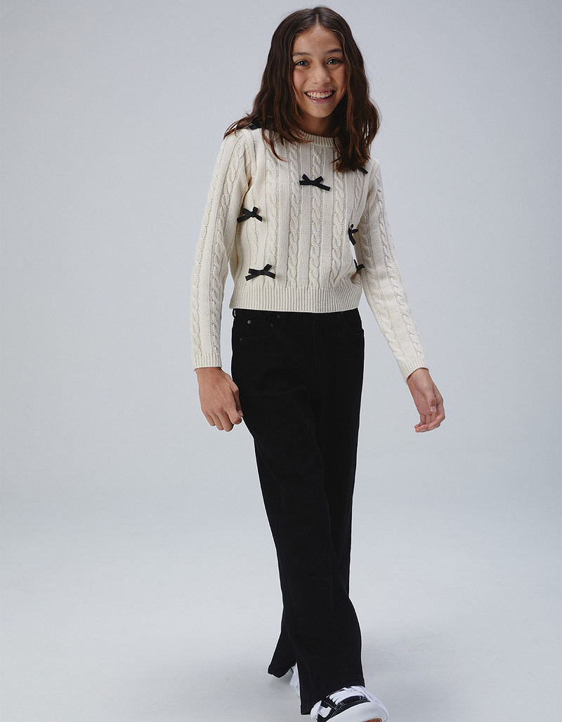 RSQ Girls High Rise Wide Leg Skater Jeans image number 3