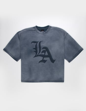 RSQ Mens Textured Baggy Crop Tee Alternative Image