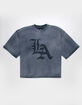 RSQ Mens Textured Baggy Crop Tee image number 2