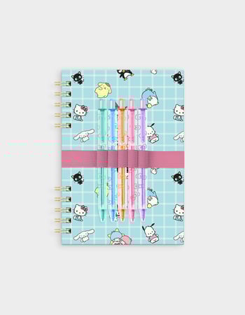 STUDIO OH! Hello Kitty and Friends Blue Grid Harper Notebook & Pen Set Primary Image
