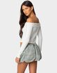 EDIKTED Gia Ruffled Off Shoulder Top image number 4