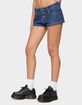 EDIKTED Hanson Pinstripe Denim Shorts image number 2