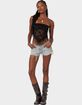 EDIKTED India Sheer Lace Strapless Top image number 2