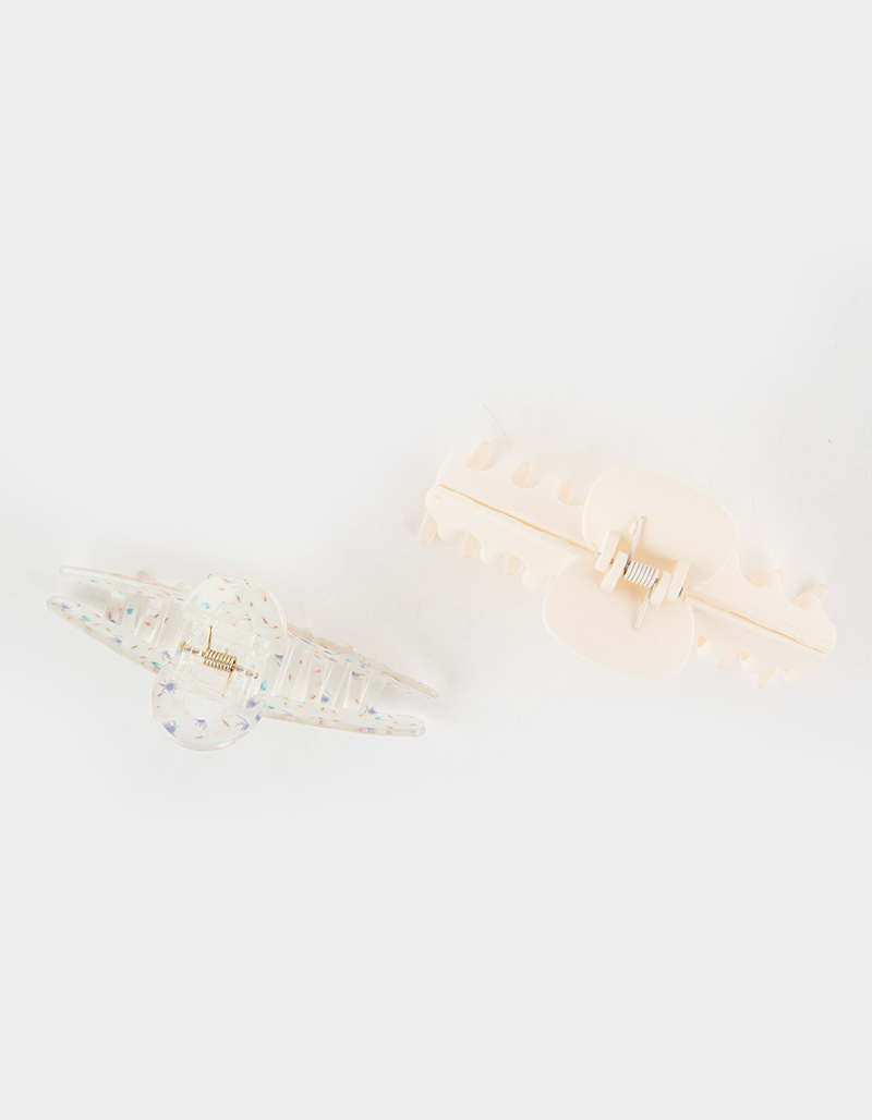 FULL TILT 2 Pack Print Oversized Claw Clips image number 1
