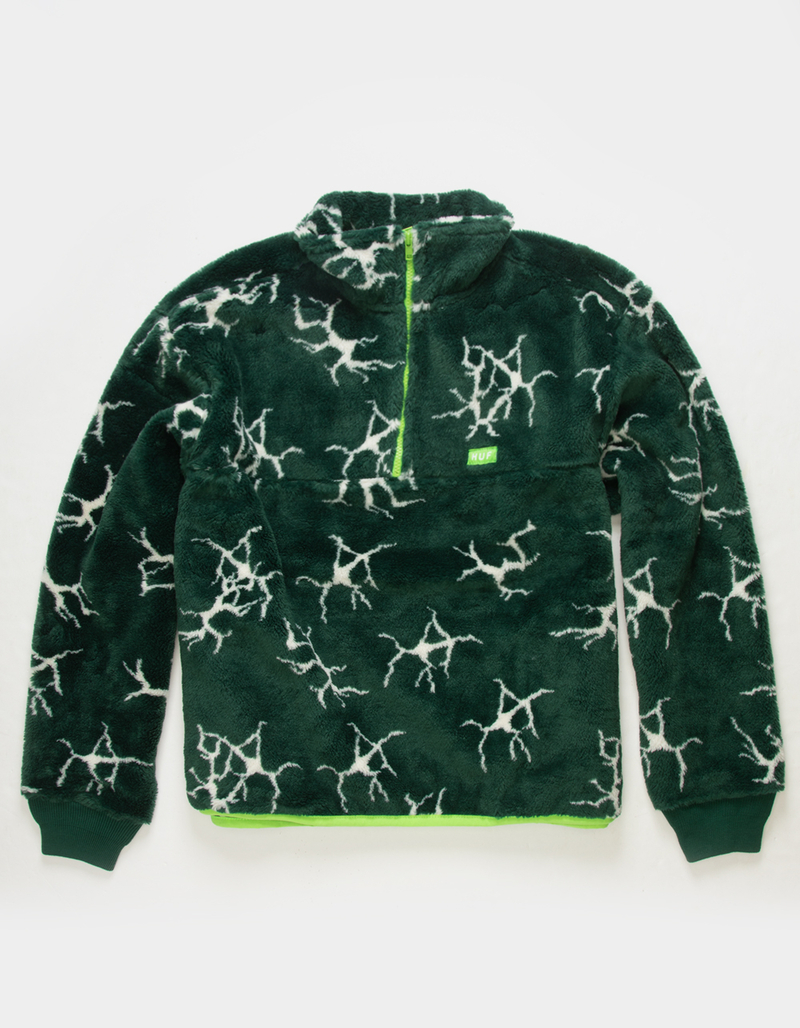 HUF Quake Sherpa Mens 1/4 Zip Fleece Jacket image number 0