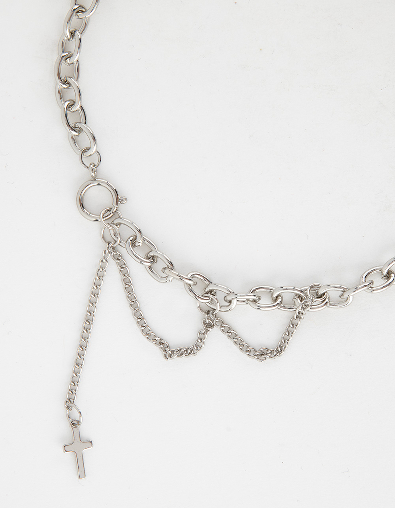 RSQ Cross Chain Necklace image number 1