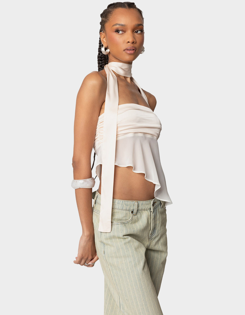 EDIKTED Asymmetric Two Piece Scarf Top image number 3