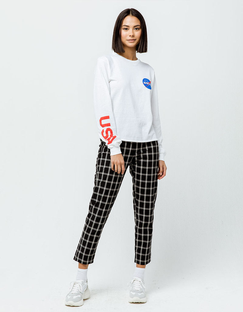 SKY AND SPARROW Windowpane Womens Pants image number 3