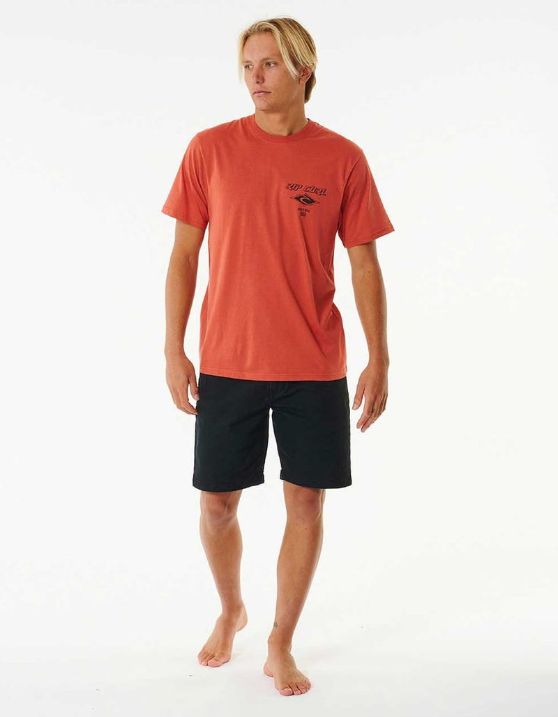 RIP CURL Fade Out Icon Mens Tee image number 3