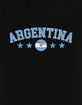ARGENTINA Flag Soccer Womens Baby Tee image number 3