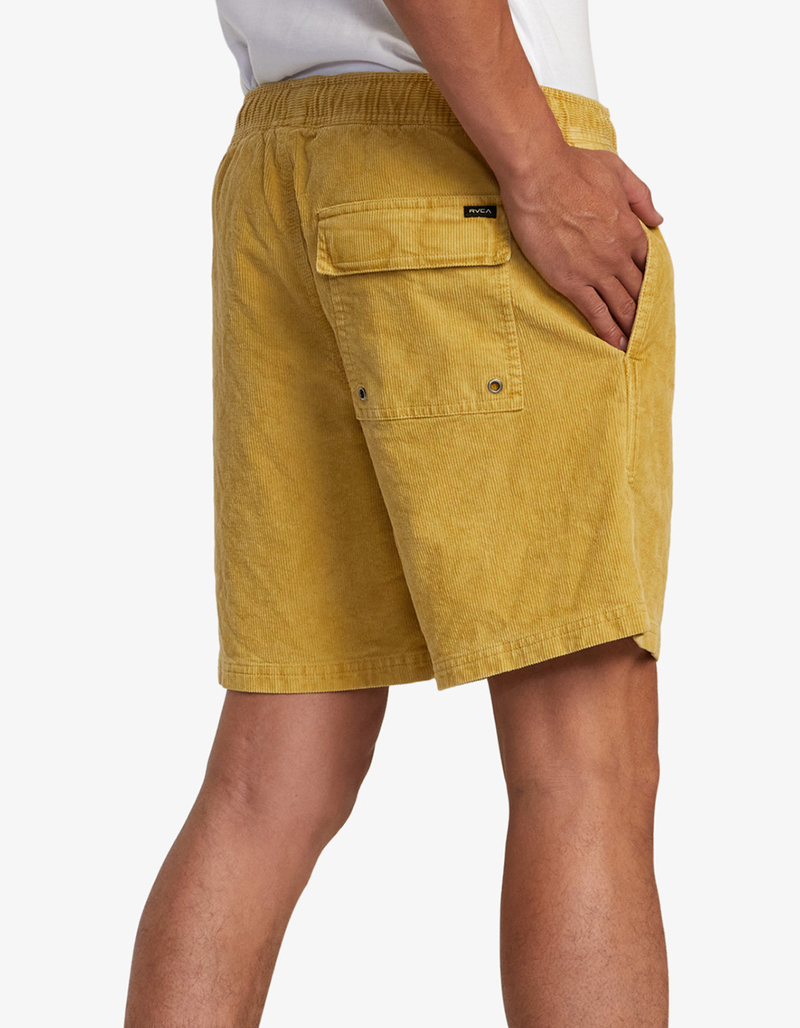 RVCA Escape Mens 17" Elastic Corduroy Shorts image number 4
