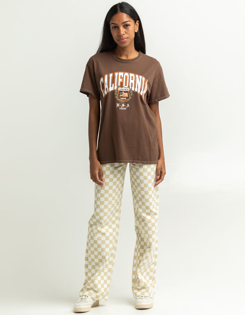 FULL TILT California United Womens Oversized Tee image number 4